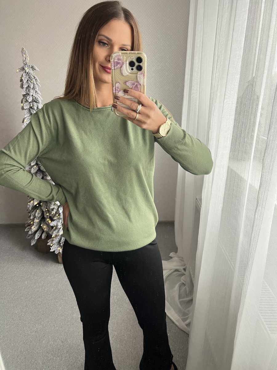 Sweter HUMBLE - khaki     zdjęcie 2