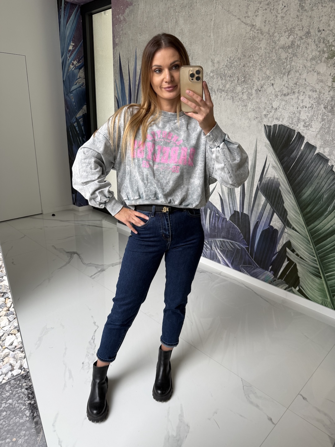 Bluzka ANNOYED - dekatyzowana szara  zdjęcie 2