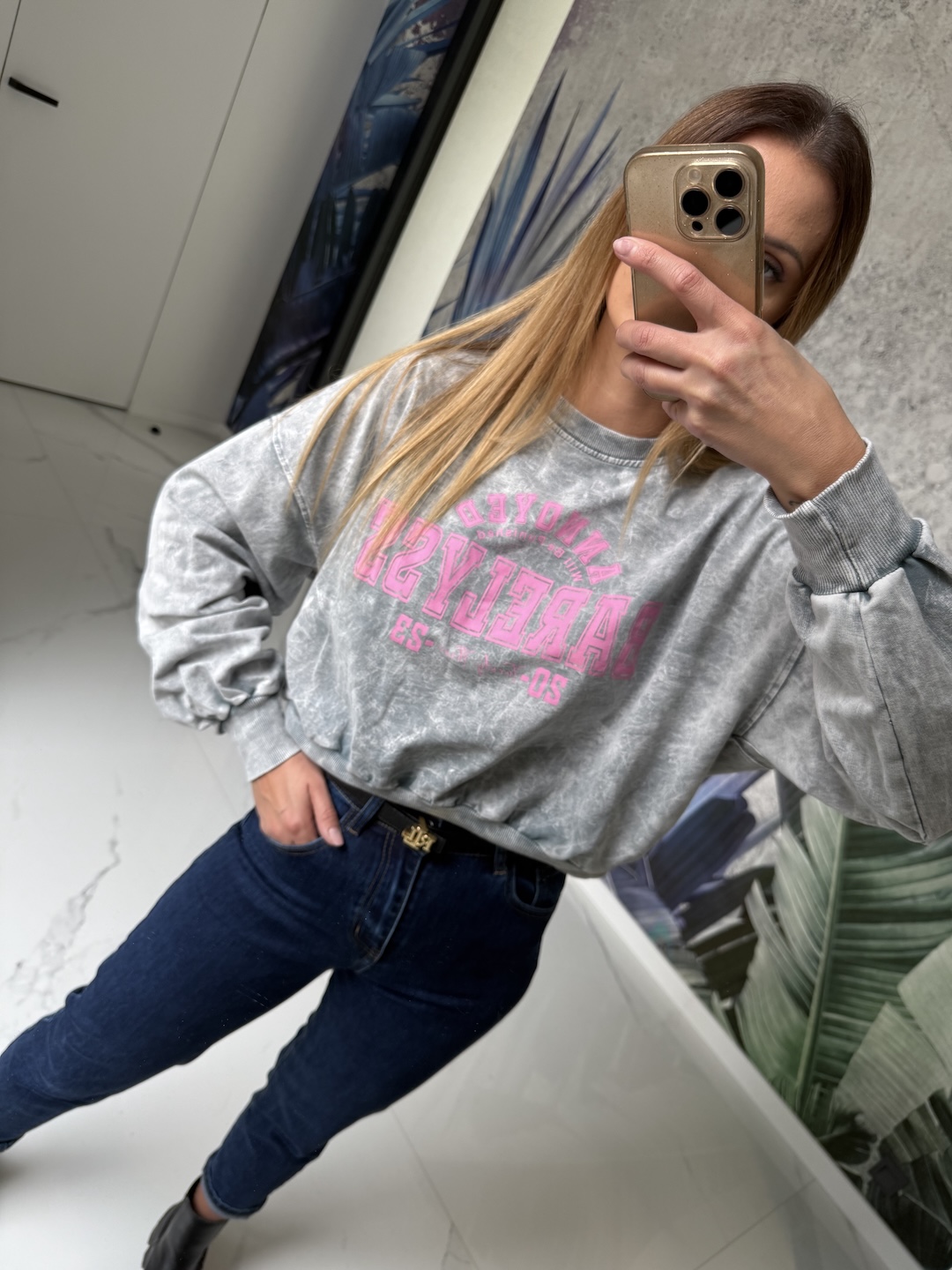 Bluzka ANNOYED - dekatyzowana szara  zdjęcie 3