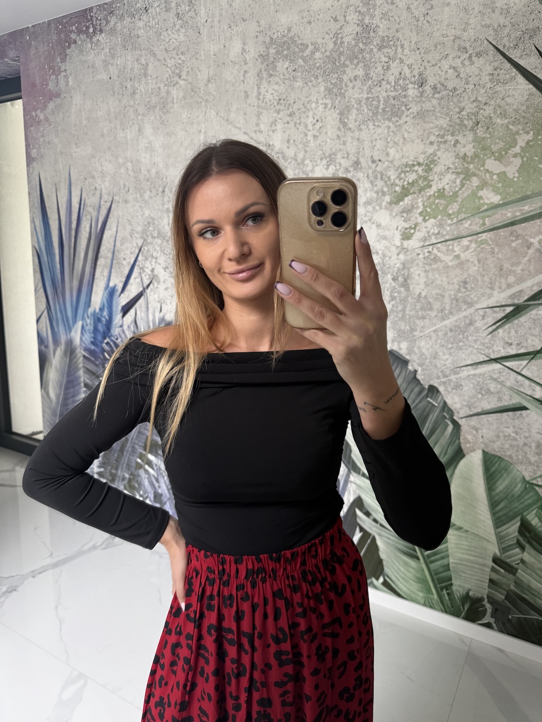 Spódnica SALLY -czerwona pantera zdjęcie 3
