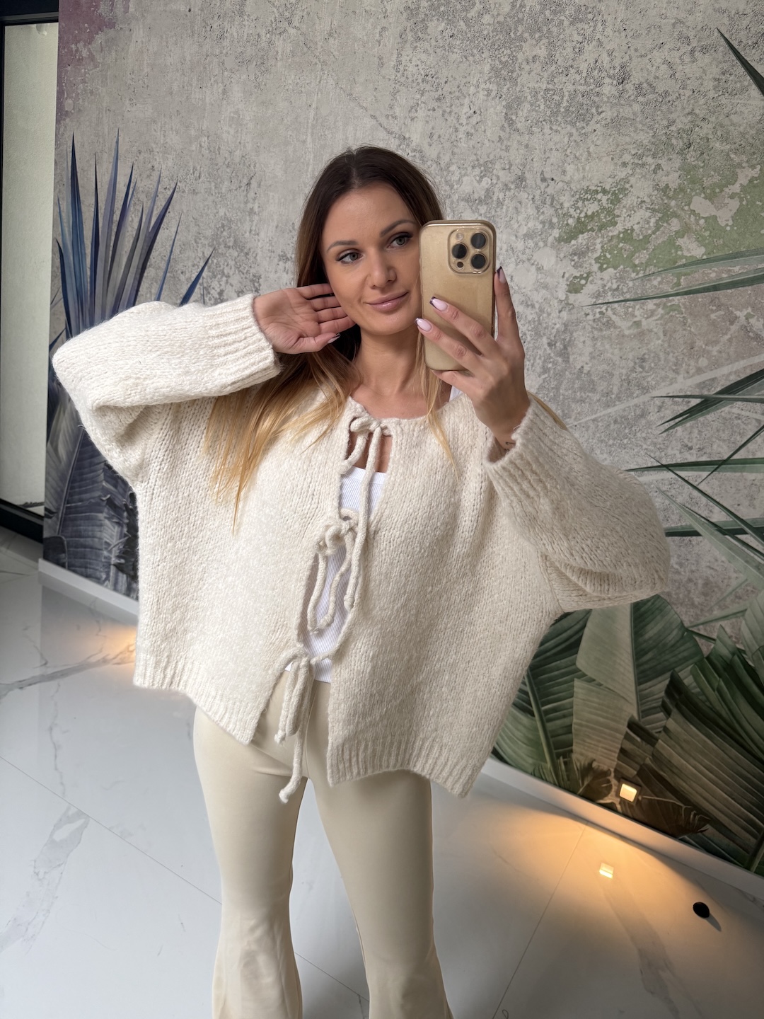 Sweter SOFT  - krem zdjęcie 4
