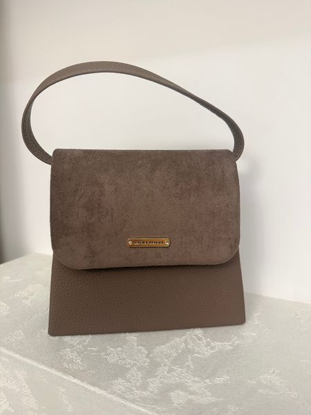 Minimalistyczna torebka Laura Biaggi - mokka  