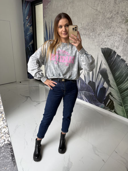 Bluzka ANNOYED - dekatyzowana szara 