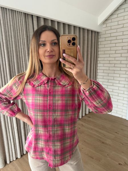 Bawełniana koszula ANA - różowe  