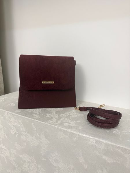 Minimalistyczna torebka Laura Biaggi - burgund  