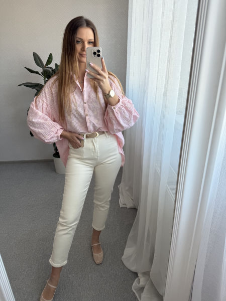 Koszula ALANTA -różowa 