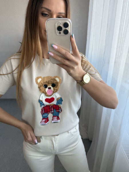 Sweter MIŚ - beżowy      