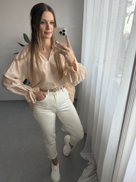 Koszula FELIA - brzoskwiniowa   