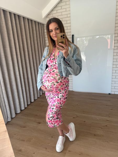 Sukienka dopasowana NORA - kolorowe kwiatuszki 