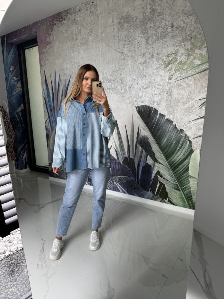 Spodnie jeansowe mam fit EVI - JEANS 