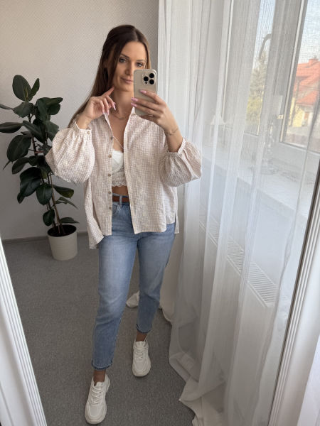 Koszula ALANTA -beżowa