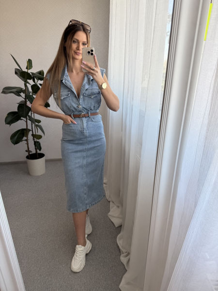 Sukienka jeansowa EMILIA  S/M/L