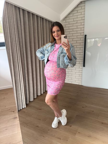 Sukienka PONNY z krótkim rękawkiem - różowa 