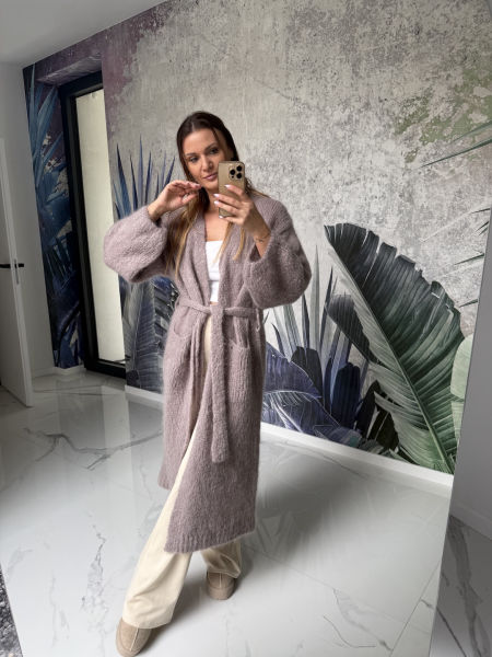 Kardigan moherowy PREMIUM mokka