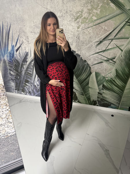 Spódnica SALLY -czerwona pantera