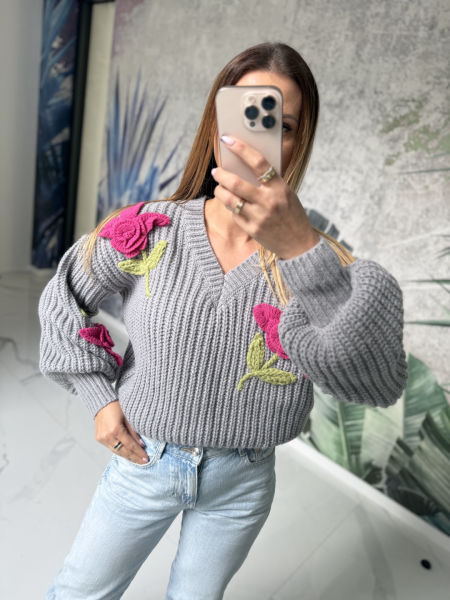 Sweter LIVIA - szary 