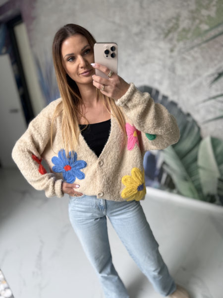 Sweter BOUCLE - beż