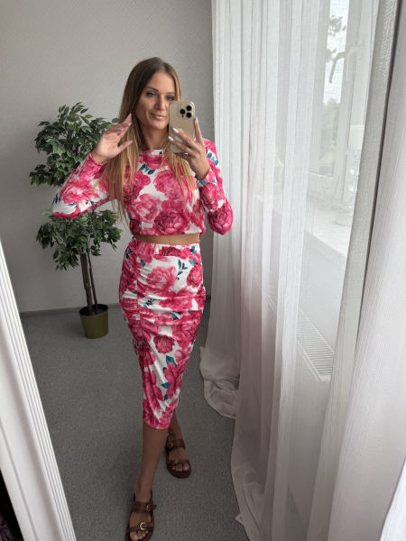 Komplet FOREVER 2- czerwone piwonie 