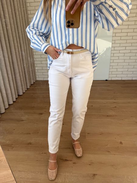 Spodnie jeansowe Jenny - BIAŁE