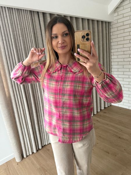 Bawełniana koszula ANA - różowe  